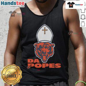Nice Da Popes Chicago Bears football tank top, perfect for game day or casual wear, showcasing team spirit and style.