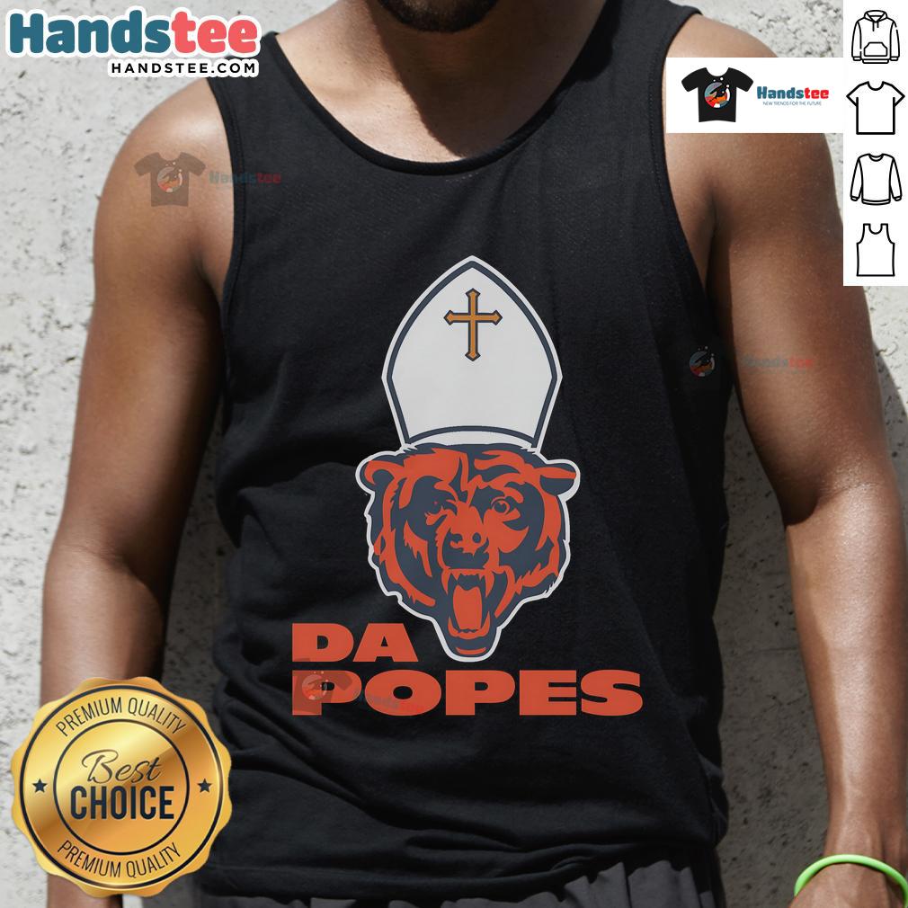 Nice Da Popes Chicago Bears football tank top, perfect for game day or casual wear, showcasing team spirit and style.
