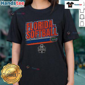 Nice Florida Softball Women's College World Series Stripe Ladies Tee showcasing stylish design for fans and players.