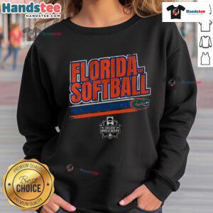 Women's College World Series Stripe Sweatshirt featuring Nice Florida design for softball fans.