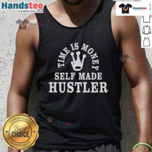 Self-Made Hustler tank top with 'Nice Giggly Time is Money' slogan, perfect for entrepreneurs and casual wear.