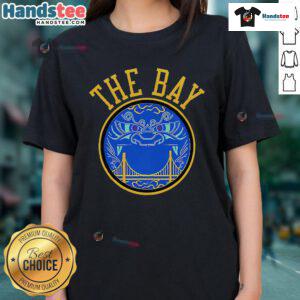Nice Golden State Warriors Win For The Bay 2025 logo on a stylish ladies tee, perfect for fans and casual wear.