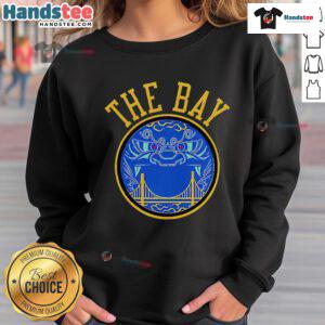 Nice Golden State Warriors Win For The Bay 2025 logo sweatshirt featuring vibrant team colors and stylish design.
