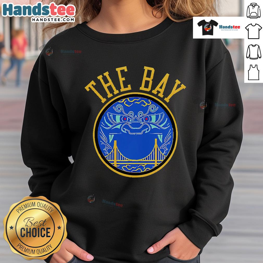 Nice Golden State Warriors Win For The Bay 2025 logo sweatshirt featuring vibrant team colors and stylish design.
