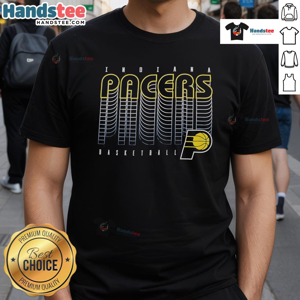 Nice Indiana Pacers 2025 NBA Playoffs Basketball Repeat T-Shirt featuring team colors and logo, perfect for fans.