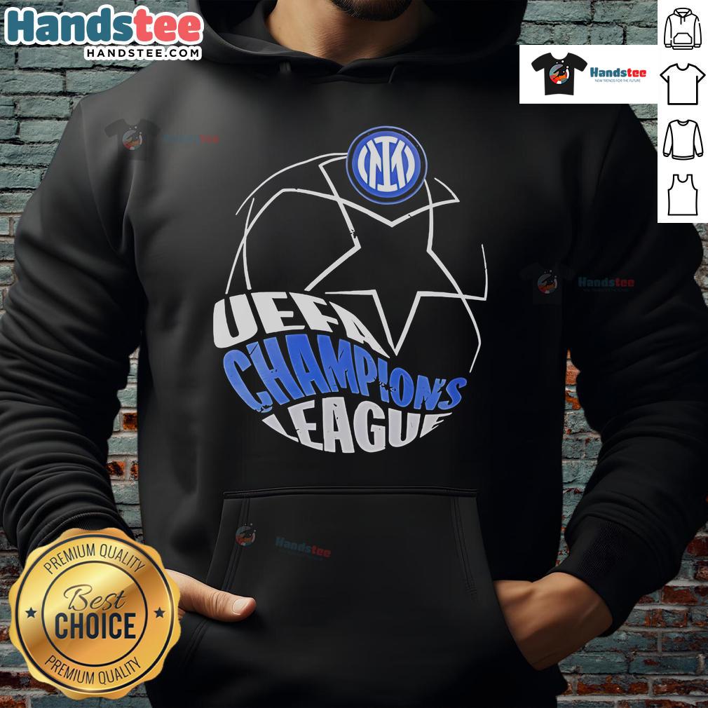 Nice Inter Milan Road to Munich UEFA Champions League Final 2025 hoodie featuring team colors and logo design.