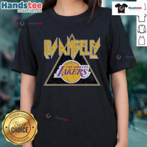 Stylish Nice Los Angeles Lakers Angus ladies tee in purple, perfect for fans supporting their team in comfort and style.