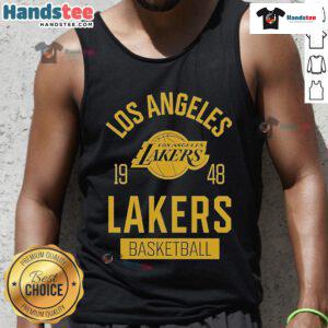 Nice Los Angeles Lakers basketball tank top from Sportiqe, featuring a stylish design perfect for fans and sports enthusiasts.