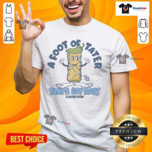 Alt Text: Nice MLB x Flavortown Tampa Bay Rays T-Shirt featuring vibrant graphics and a stylish design for fans.