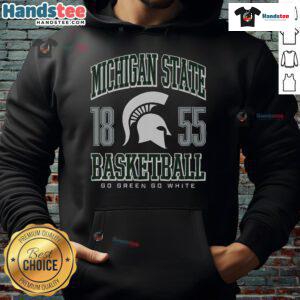 Nice Michigan State Spartans basketball hoodie featuring team colors and logo, perfect for fans supporting their team.