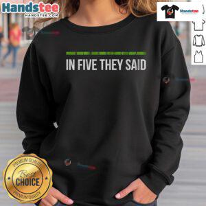 Cozy Nice Minnesota in Five sweatshirt displayed on a mannequin, perfect for chilly days and showcasing local pride.