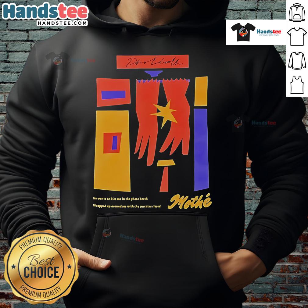 Nice Mothe Photobooth Abstract Hoodie design featuring vibrant colors and unique patterns for stylish streetwear.
