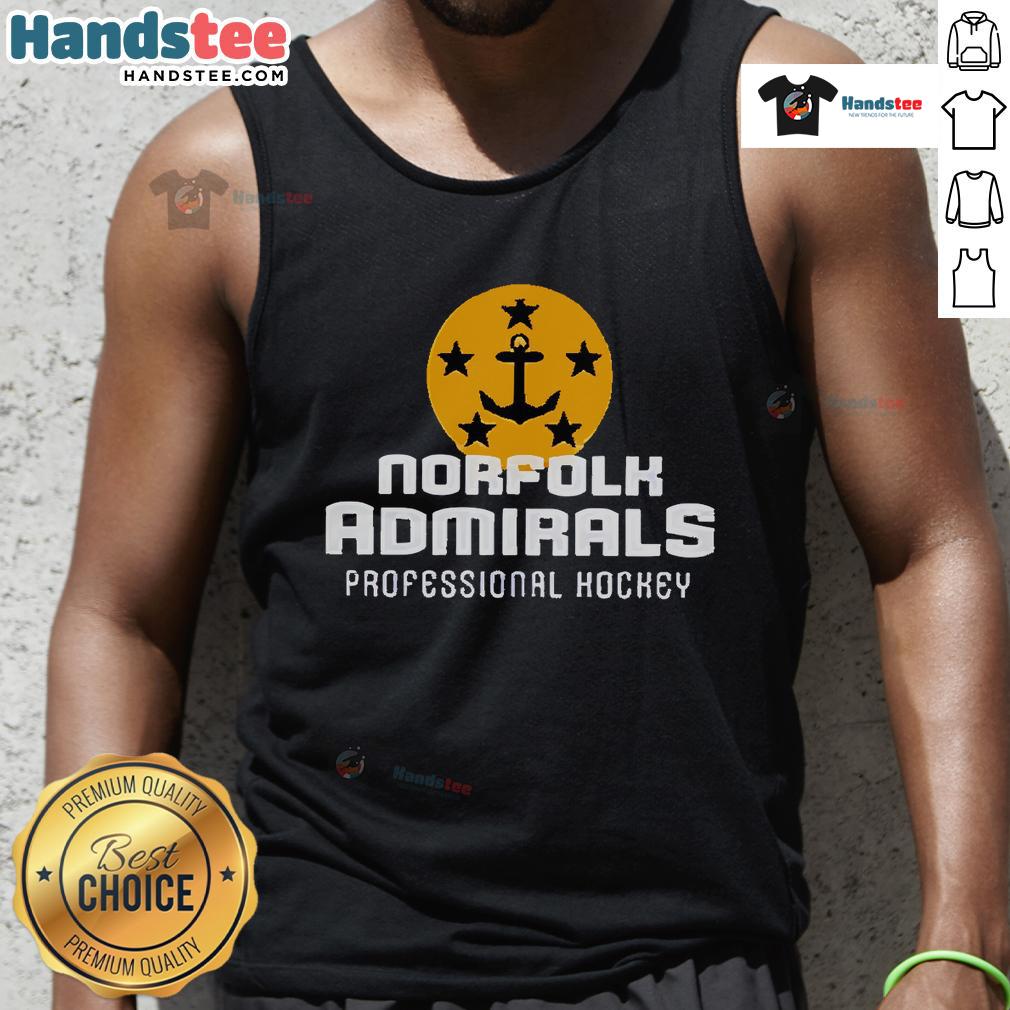 Nice Norfolk Admirals 2025 ECHL Kelly Cup Playoffs tank top featuring team colors and logo for hockey fans.