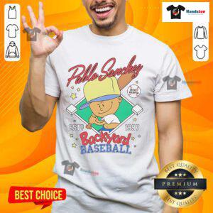 Nice Pablo Sanchez Backyard Sports Secret Weapon T-Shirt featuring vibrant graphics and a comfortable fit for young athletes.