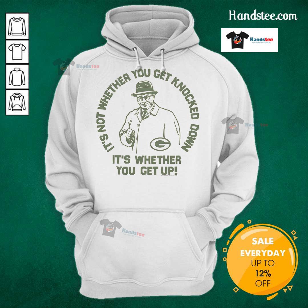 Green Bay Packers Vince Lombardi Arch Hoodie featuring team colors and iconic logo, perfect for fans and sportswear enthusiasts.