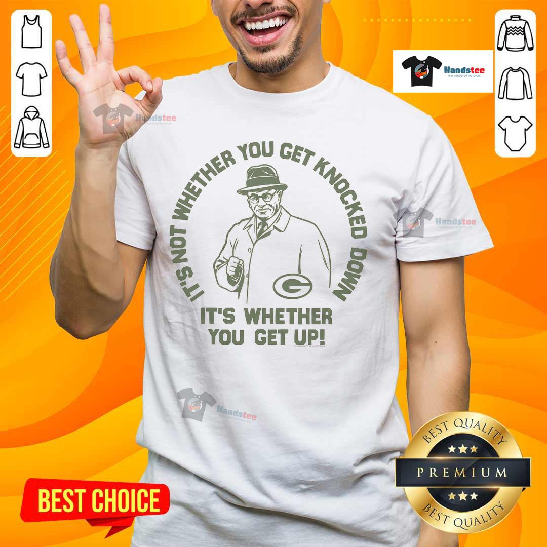 Nice Packers Vince Lombardi Arch T-Shirt featuring iconic design for Green Bay Packers fans and football enthusiasts.