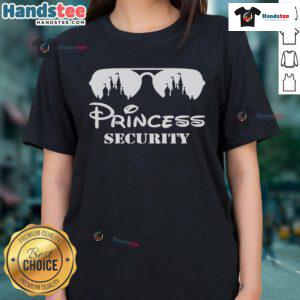 Nice Princess Security Mickey Ladies Tee featuring a fun Disney design for women, perfect for casual wear and fans.