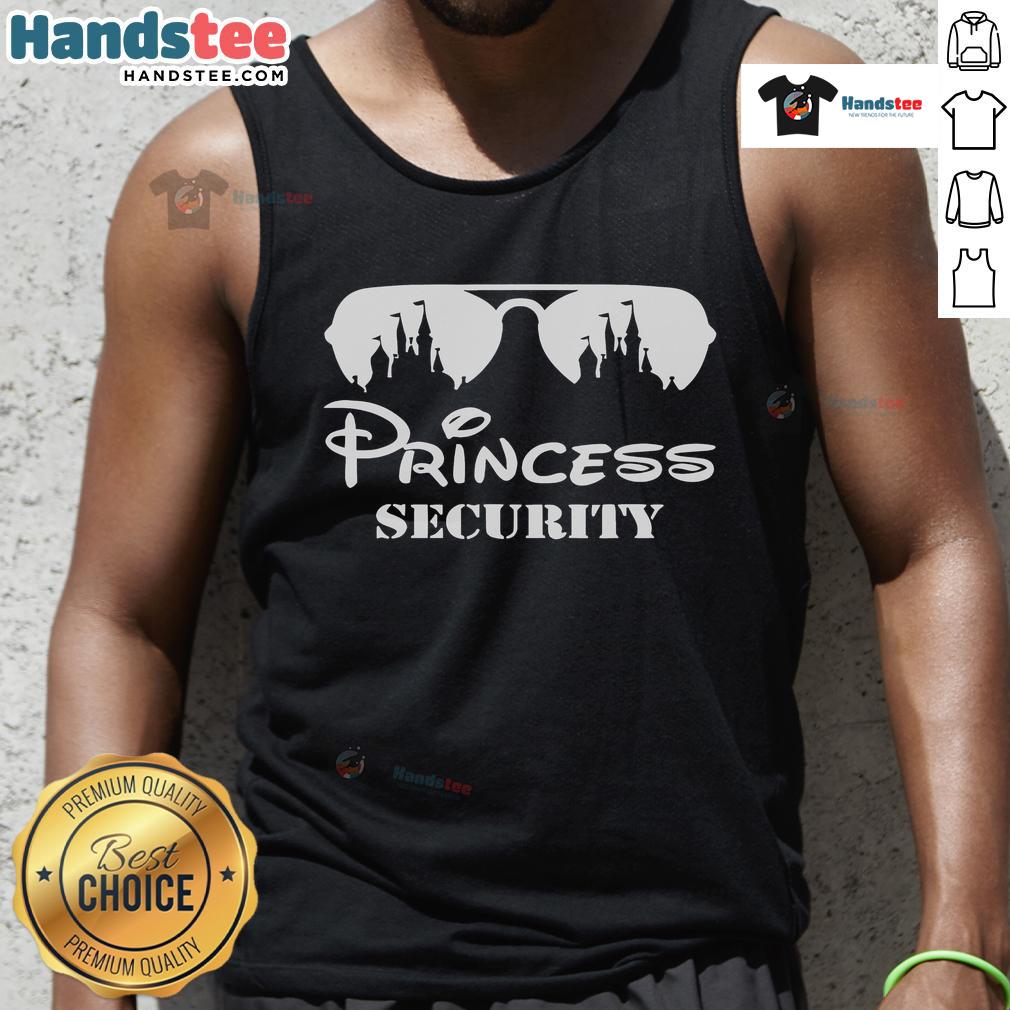 Nice Princess Security Mickey Tank Top featuring a playful Mickey Mouse design, perfect for Disney fans and summer wear.