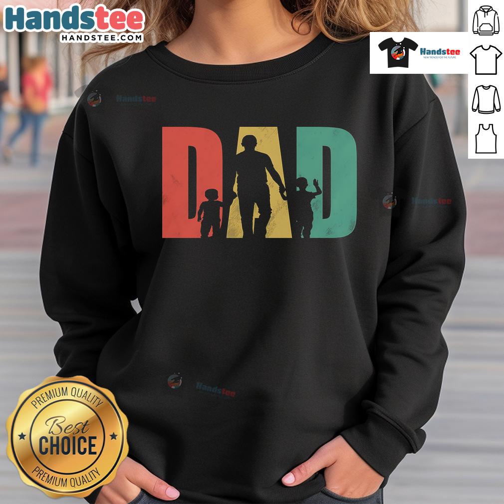 Nice Retro Dad Father's Day Sweatshirt featuring vintage graphics and comfortable fit, perfect gift for dads.