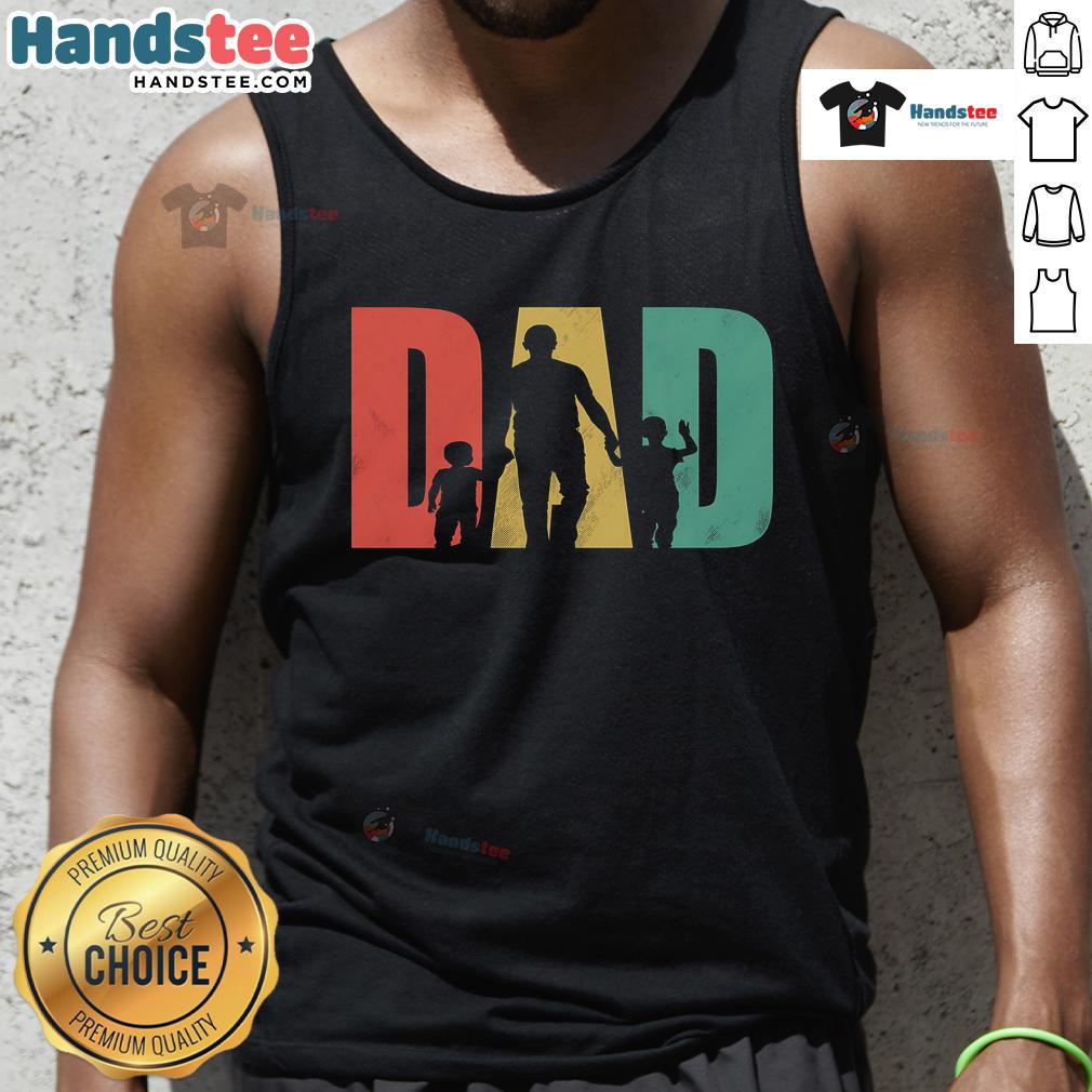 Nice retro dad Father's Day tank top featuring a vintage design perfect for celebrating dads on their special day.