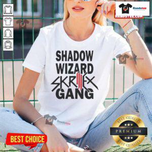 Stylish Nice Shadow Wizard Skrillex Gang Ladies Tee featuring vibrant graphics and a comfortable fit for casual wear.