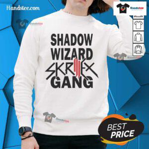 Stylish Nice Shadow Wizard Skrillex Gang sweatshirt featuring bold graphics and a trendy design for fans.