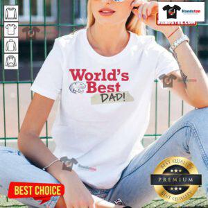 Nice South Alabama Jaguars World's Best Dad ladies tee featuring vibrant team colors and stylish design for proud fans.