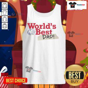 South Alabama Jaguars World's Best Dad tank top in vibrant colors, perfect for proud dads and sports fans.