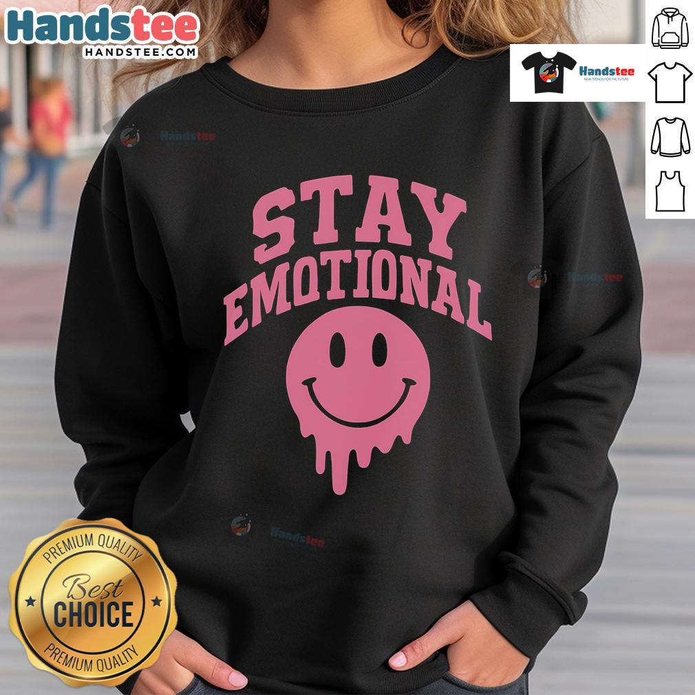 Cozy emotional sweatshirt design featuring the phrase Nice Stay, perfect for casual wear and expressing feelings.