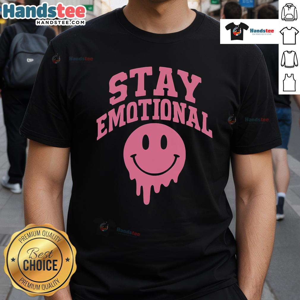 Nice Stay Emotional T-Shirt featuring a colorful graphic design, perfect for expressing feelings and personal style.