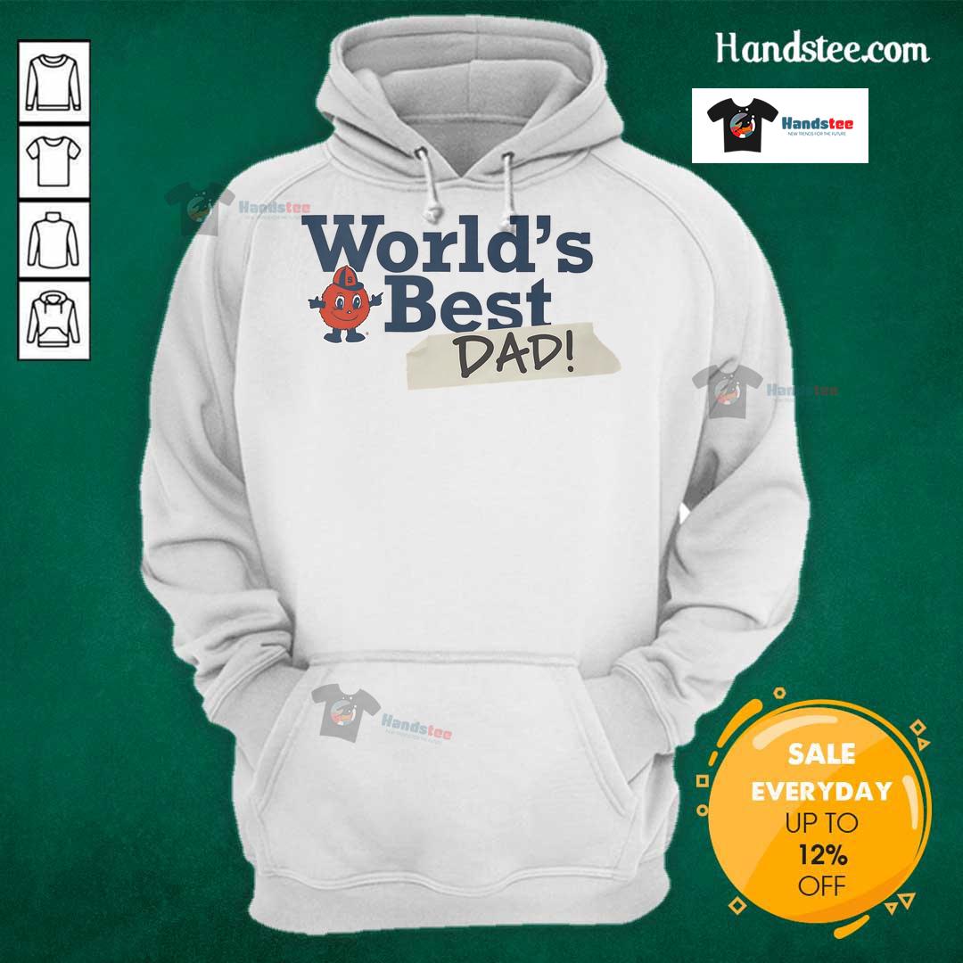 Nice Syracuse Orange World's Best Dad Hoodie in vibrant colors, perfect for proud dads and sports fans.