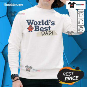 Nice Syracuse Orange World's Best Dad sweatshirt featuring vibrant colors and comfortable design for proud dads.