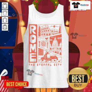 Alt Text: Stylish Wituka tank top featuring a vibrant design inspired by Nice, the Eternal City, perfect for summer fashion.