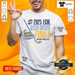 Alt Text: Nice Toledo Walleye Landry Western Conference Finals T-Shirt showcasing team spirit and vibrant design.