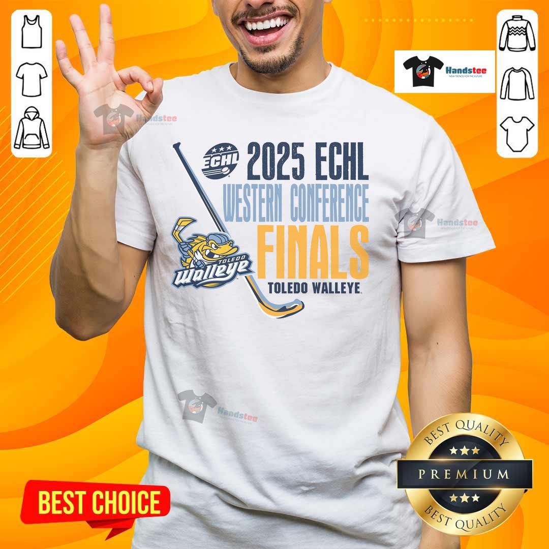 Alt Text: Nice Toledo Walleye Landry Western Conference Finals T-Shirt showcasing team spirit and vibrant design.