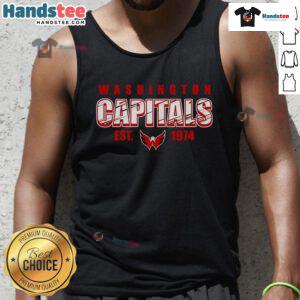 Stylish Nice Washington Capitals Est 1974 tank top showcasing team pride and retro design for fans.