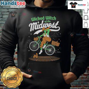 Cozy Nice Wicked Witch of the Midwest hoodie featuring a whimsical design, perfect for Halloween or everyday wear.