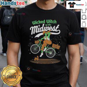 Nice Wicked Witch Of The Midwest T-Shirt featuring a fun graphic design perfect for Halloween or themed parties.