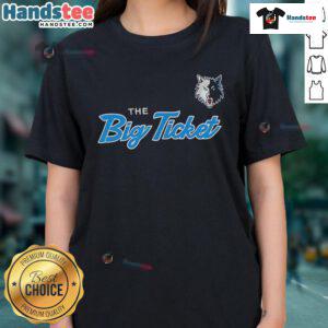 Alt Text: Nice Wolf The Big Ticket Ladies Tee featuring a stylish wolf graphic on a comfortable women's t-shirt.