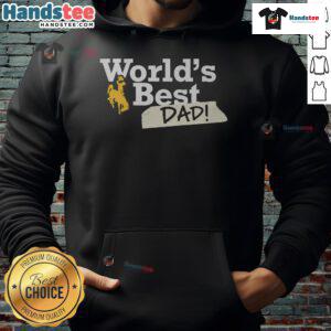 Nice Wyoming Cowboys World's Best Dad Hoodie showcasing a stylish design for proud dads and fans of Wyoming Cowboys.