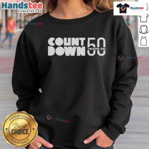 Official ABC Countdown 50 Years sweatshirt featuring a stylish design celebrating the anniversary.