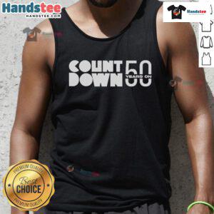 Alt Text: Official ABC Countdown 50 Years tank top featuring vibrant design celebrating 50 years of ABC programming.