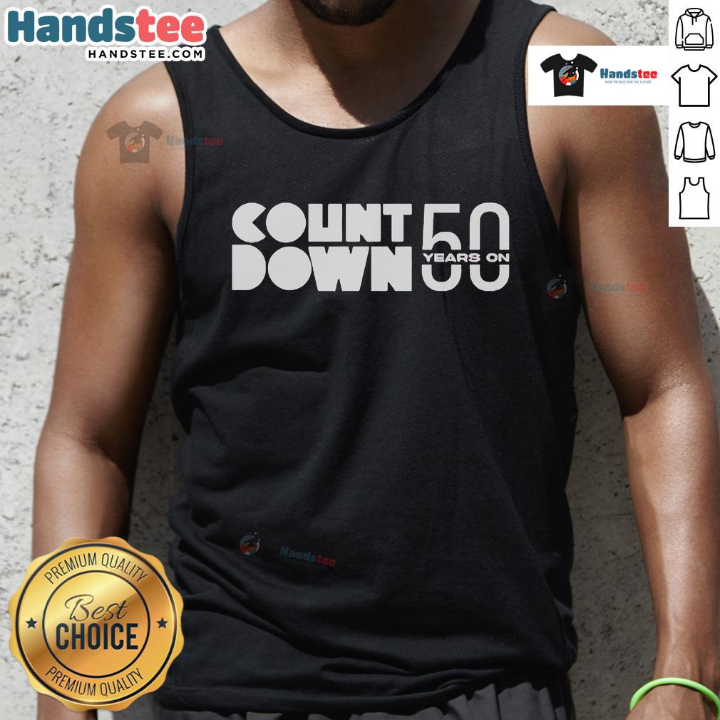 Alt Text: Official ABC Countdown 50 Years tank top featuring vibrant design celebrating 50 years of ABC programming.