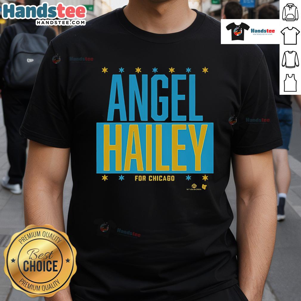 Official Angel Reese and Hailey Van Lith Chicago T-Shirt featuring vibrant graphics and athlete signatures.