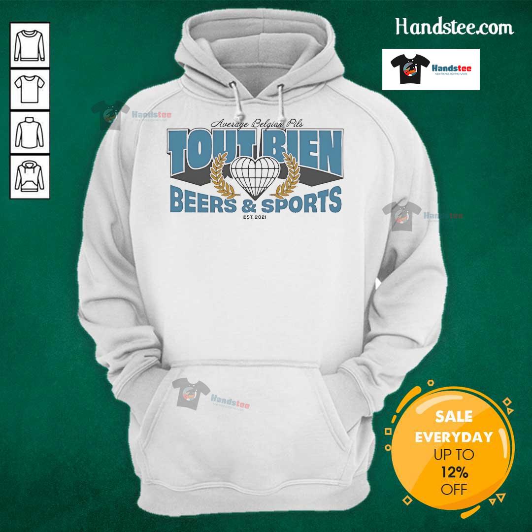 Official Average Bien Pils University hoodie, perfect for sports fans, established 2021, featuring vibrant university branding.