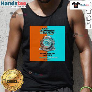 Barenaked Ladies Last Summer on Earth Tour 2025 tank top featuring vibrant tour graphics and band logo.