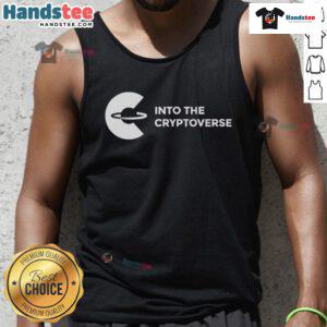 Official Benjamin Cowen Into The Cryptoverse tank top, featuring a bold design perfect for crypto enthusiasts.