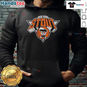 Alt Text: Official Blue Orange Basketball New York Stout Hoodie featuring bold team colors and logo, perfect for fans.