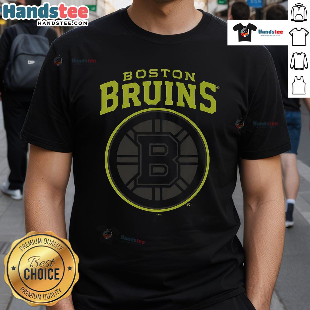 Official Boston Bruins Highlight Reel T-Shirt featuring team logo and vibrant graphics for fans and collectors.