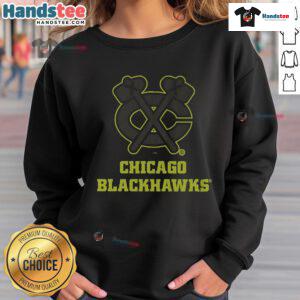 Alt Text: Official Chicago Blackhawks Highlight Reel Sweatshirt featuring team logo and bold graphics, perfect for fans.